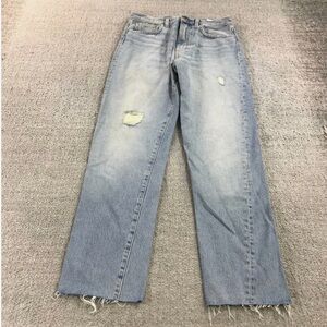 Toteme Jeans Women 27 x 32 Denim Pant Twisted Seam Jeans Light Blue Casual